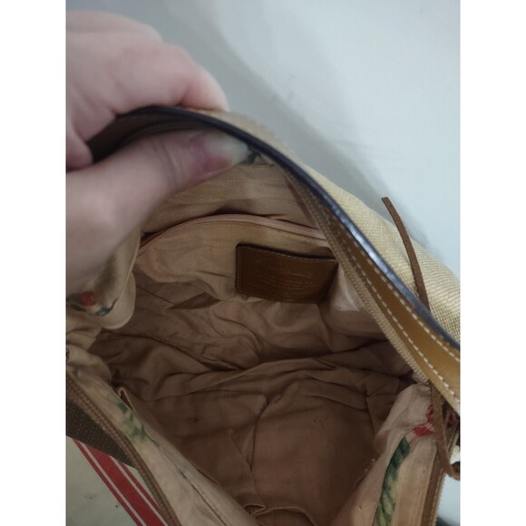 FOSSIL Brown Tan Purse Over Shoulder Hand Bag Zip Closure casual Boho - Picture 8 of 8